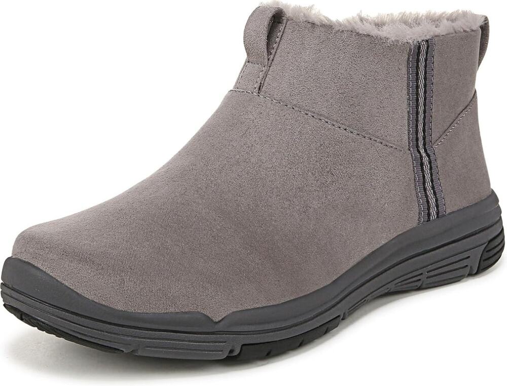 Ryka Womens Amber Ankle Boots US 11 M EU 42 Grey Suede Weatherproof NIB